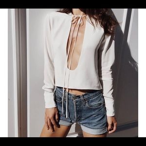 Are You Am I Neva Keyhole Blouse